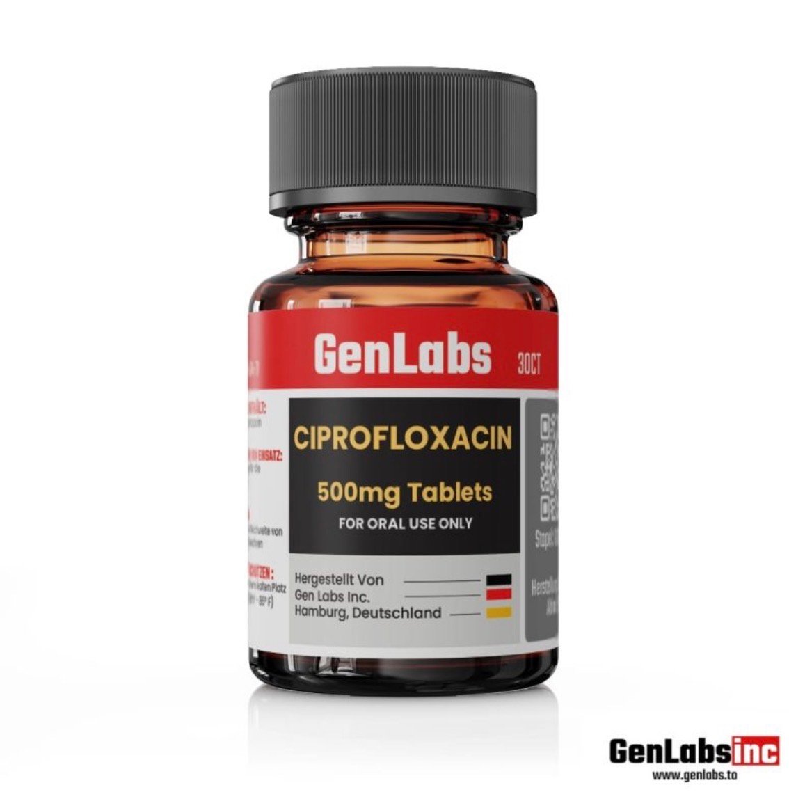 Ciprofloxacin 500 Mg – (30 Tablets) – Genlabs — Certificate of Analysis