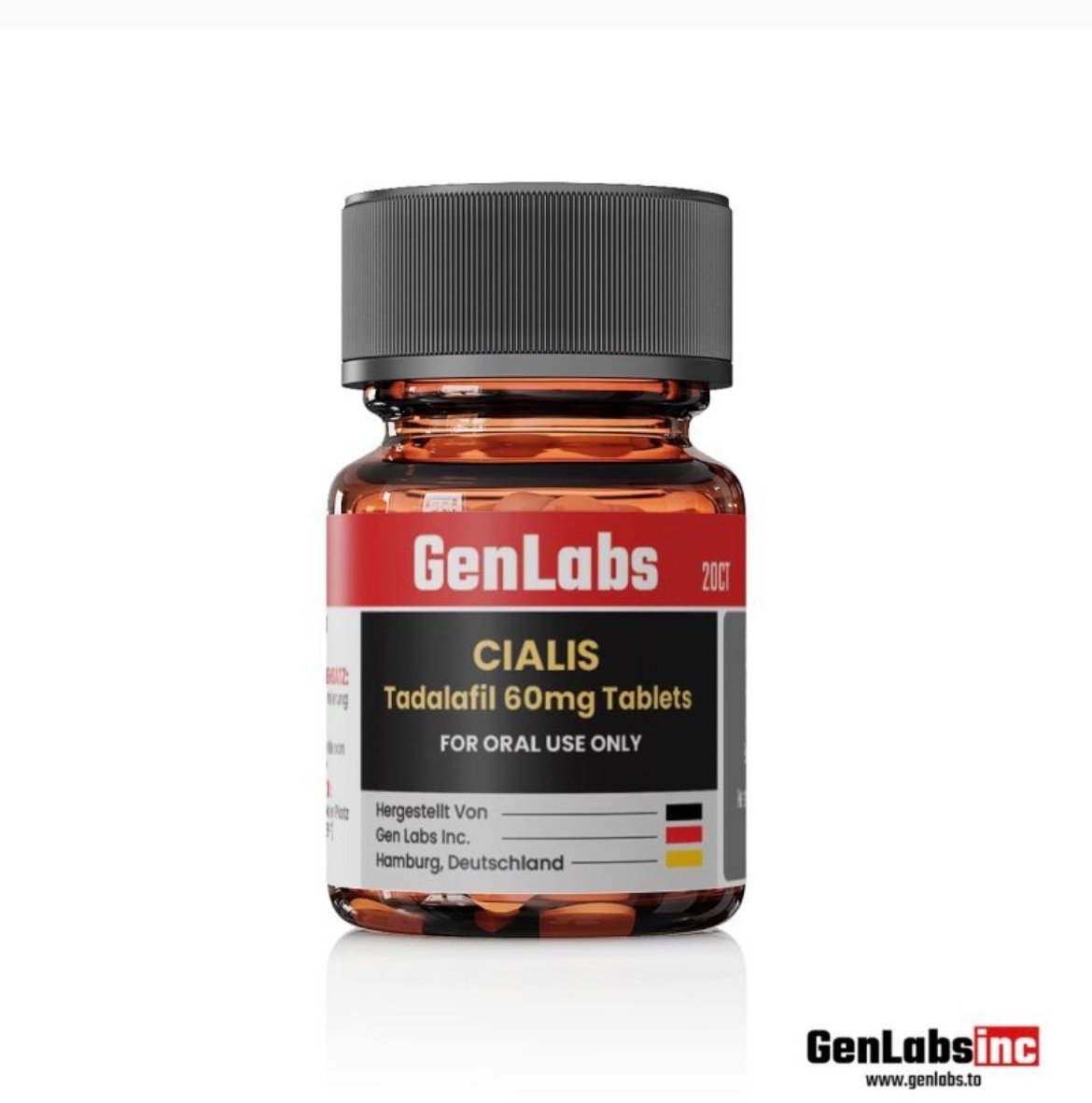 Generic Cialis (Tadalafil) 60 mg (20 Tablets) – Genlabs — Certificate of Analysis