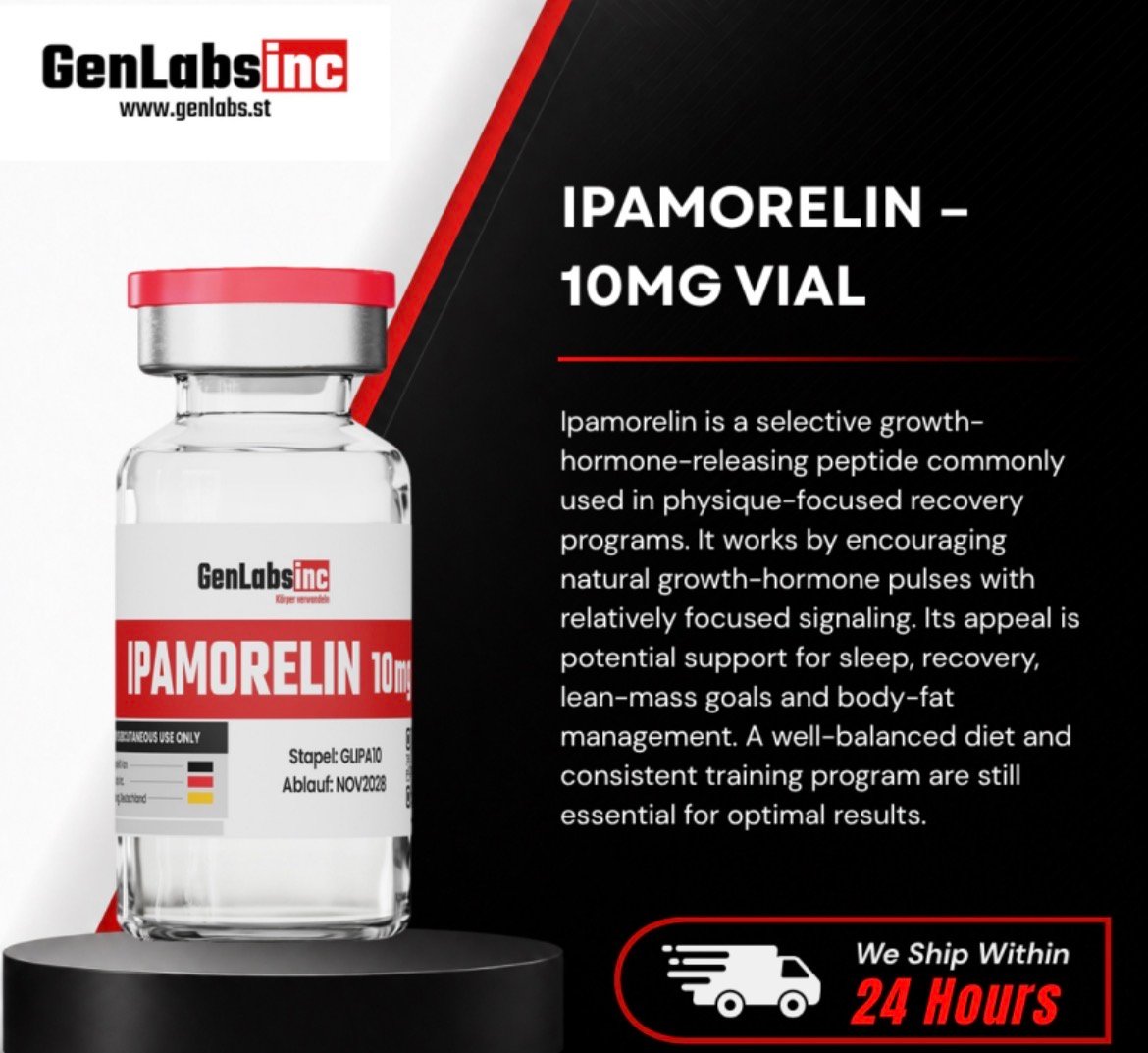 Ipamorelin – 10mg Vial – (with Bacteriostatic Water) – Genlabs — Certificate of Analysis