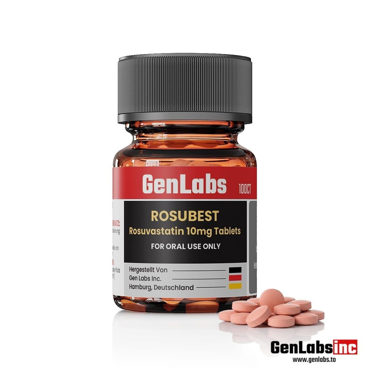 Rosubest Rosuvastatin 10mg Genlabs – 100 Tablets