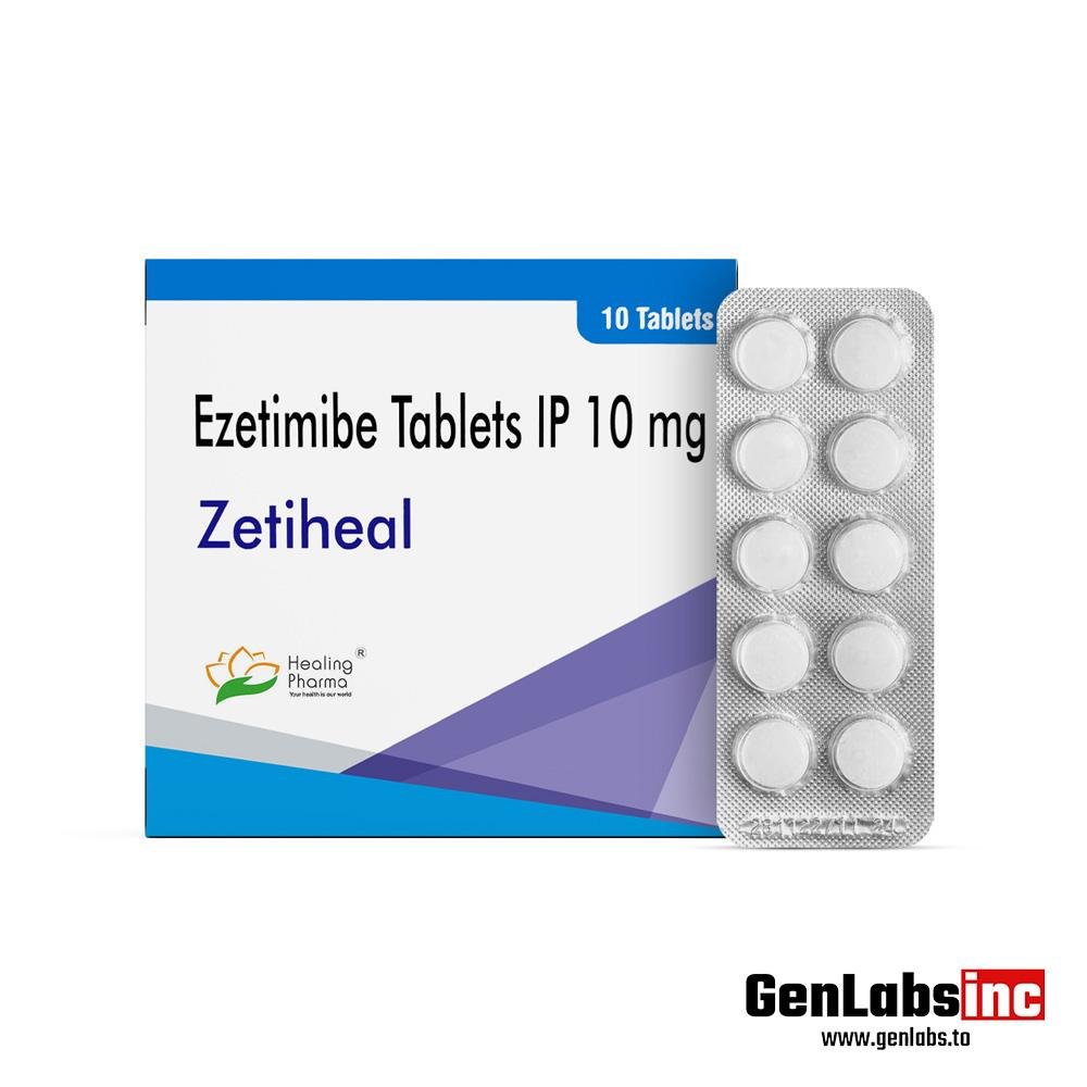 Zetiheal (ezetimibe) 10 mg - (10 Tablets Strip) - Healing Pharma