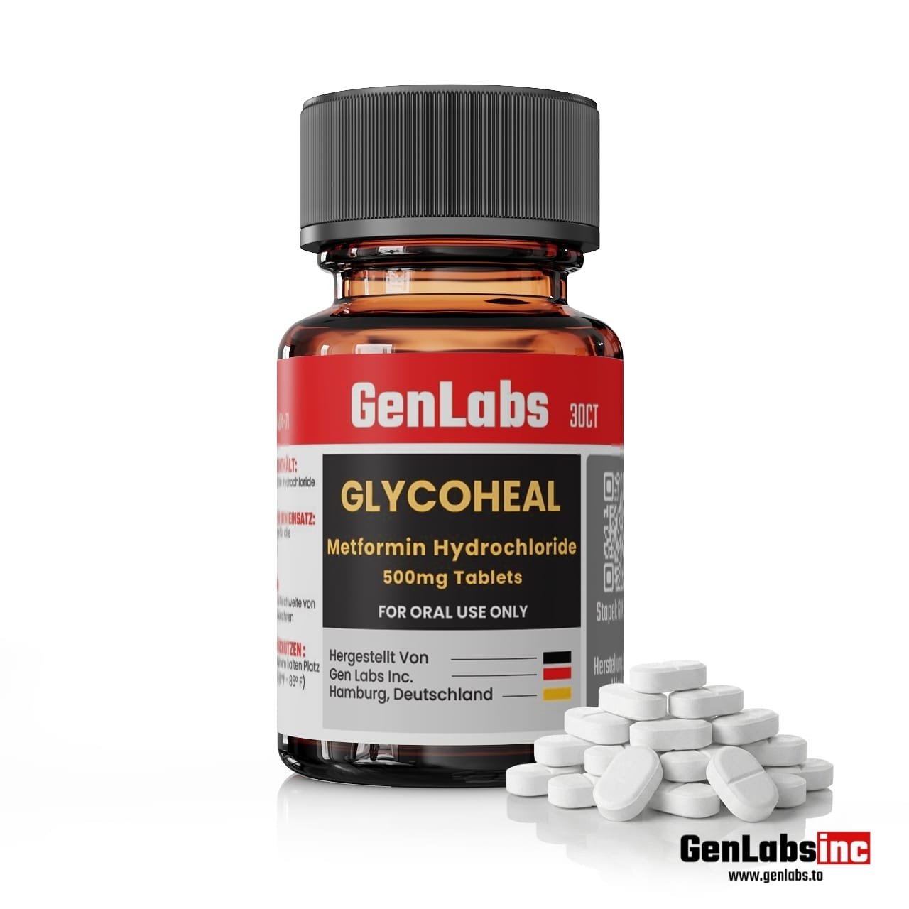 Glycoheal Metformin 500mg Genlabs – 50 Tablets