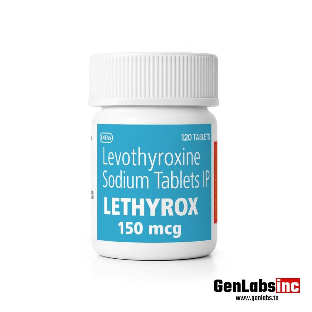 LETHYROX ( LEVOTHYROXINE SODIUM ) – 150MCG PER / TABLET – 120 TABLETS – INTAS
