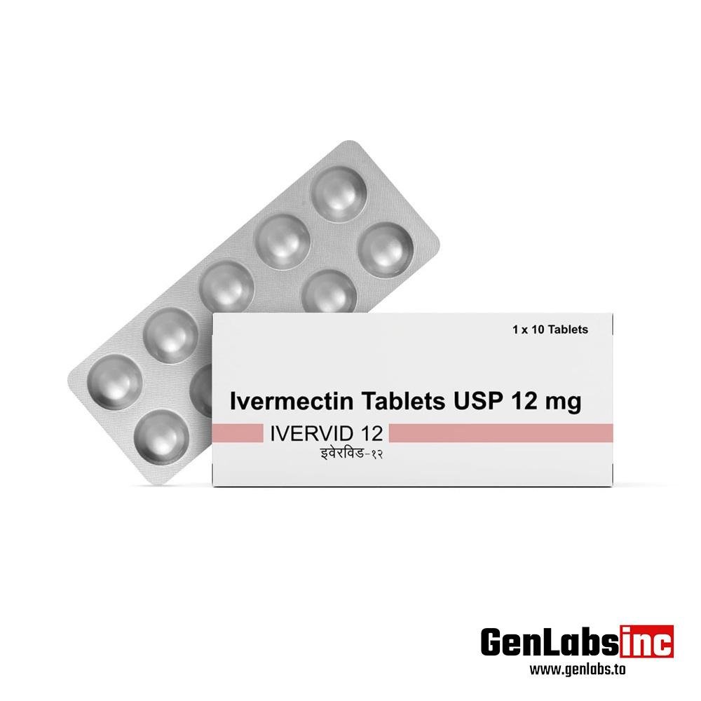 Ivermectin ( Ivervid 12 ) 12 mg - (10 Tablets Strip) Jeerima Biocare