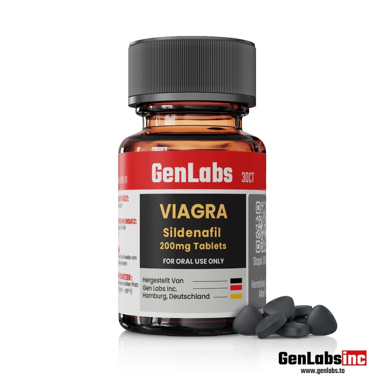 Generic Viagra Sildenafil 200mg Genlabs – 30 Tablets