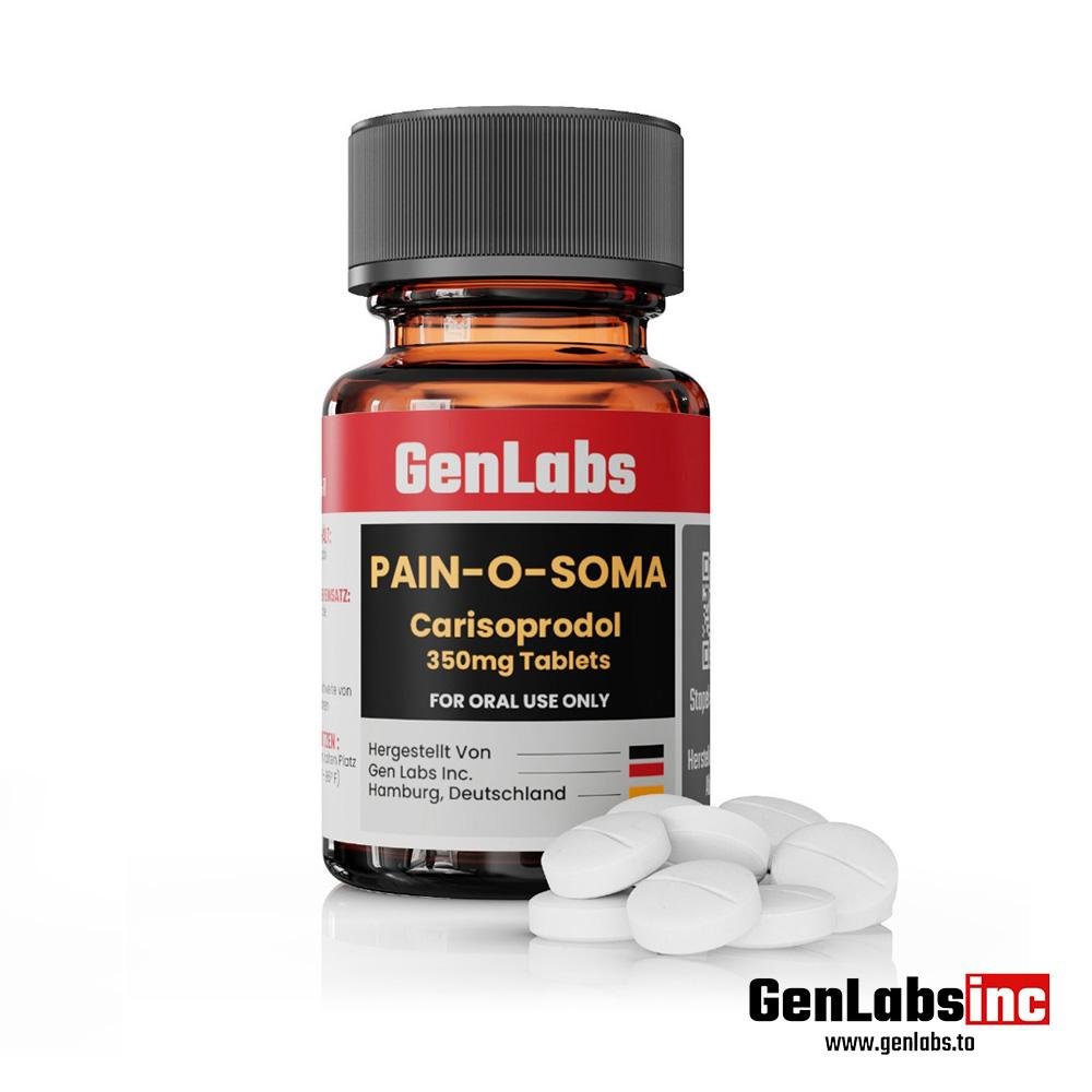 Pain – O – Soma (carisoprodol) 350 mg – 30 Tablets – Genlabs