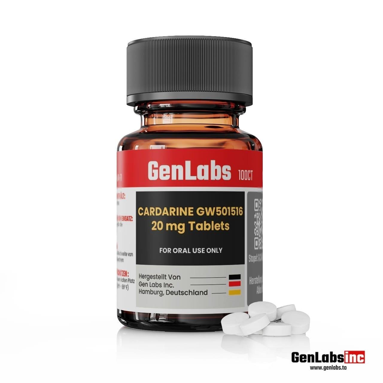Cardarine GW501516 20mg Genlabs – 100 Tablets