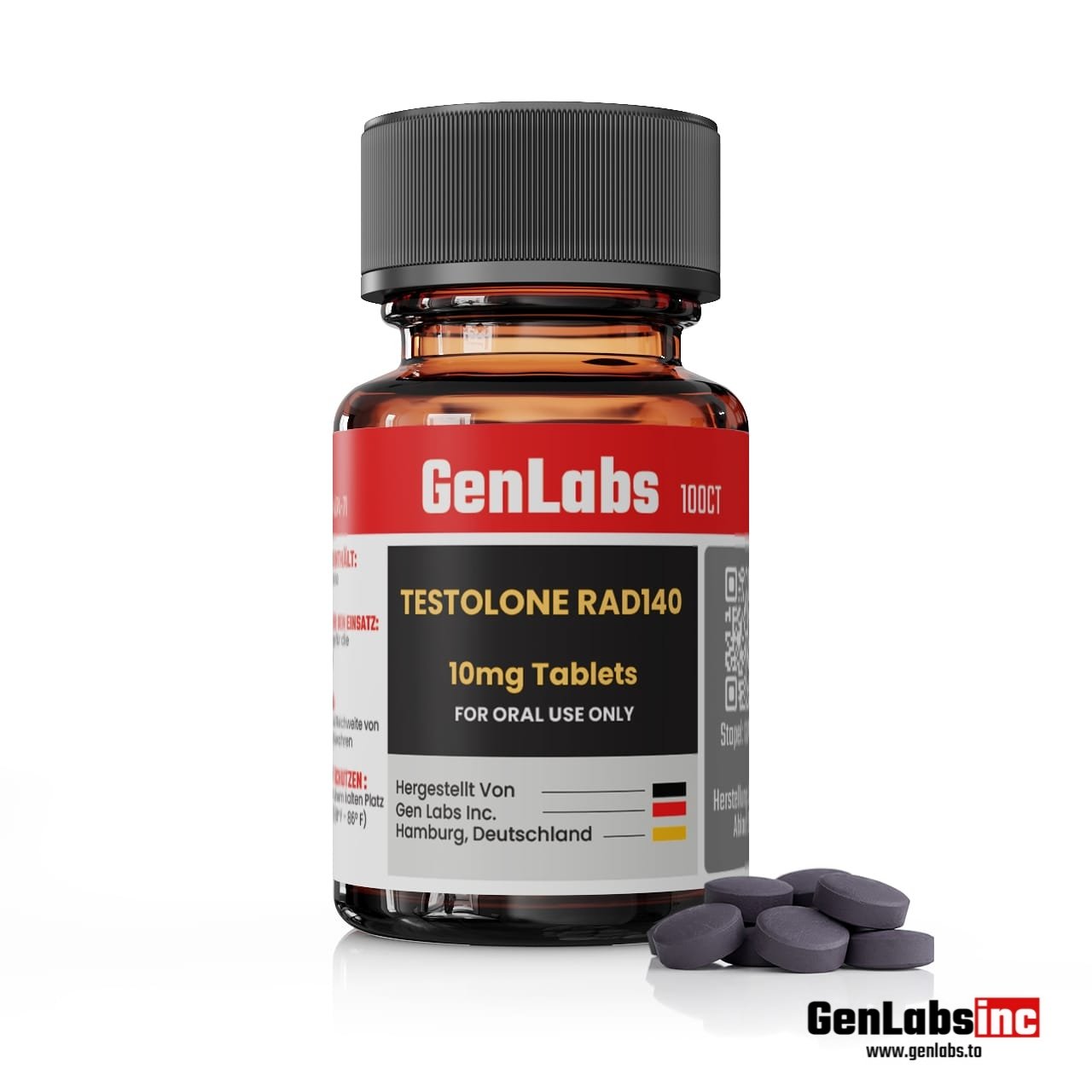 Testolone RAD-140 10 mg – 100 Tablets – Genlabs
