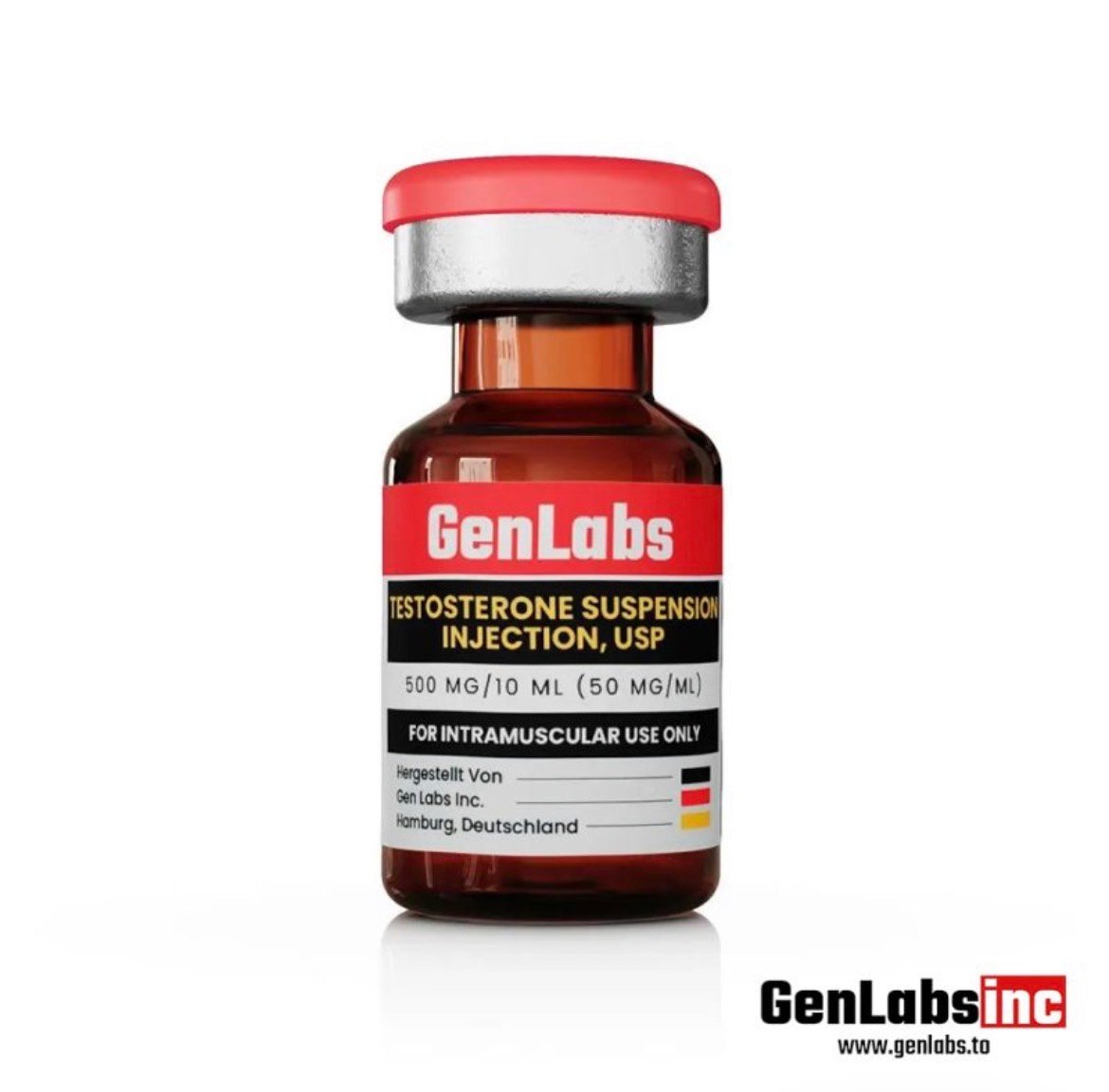 Testosterone Suspension – Water Based 50 Mg/ml – Genlabs