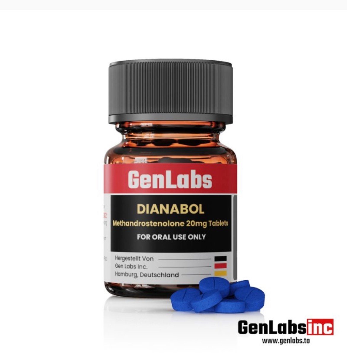 Dianabol (d – Bol) 20 mg – 100 Tablets – Genlabs