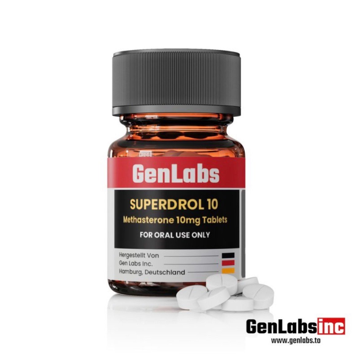 Superdrol – (methasterone) 10 mg – 100 Tablets – Genlabs