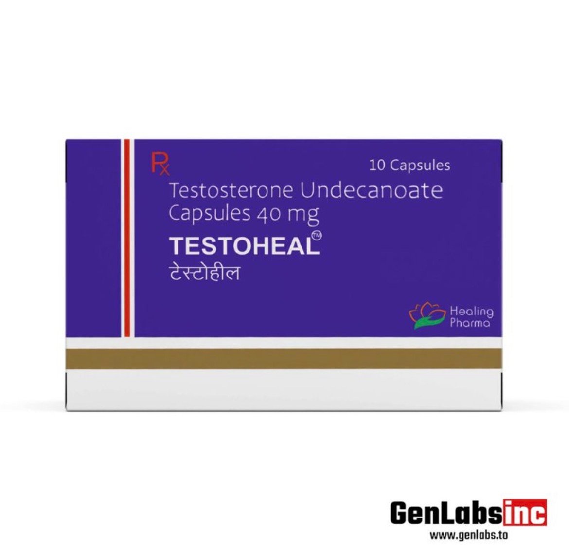 Testosterone Undecanoate Capsules ( Testoheal ) – 40mg / Per Capsule (10 Capsules Strip) – Healing Pharma