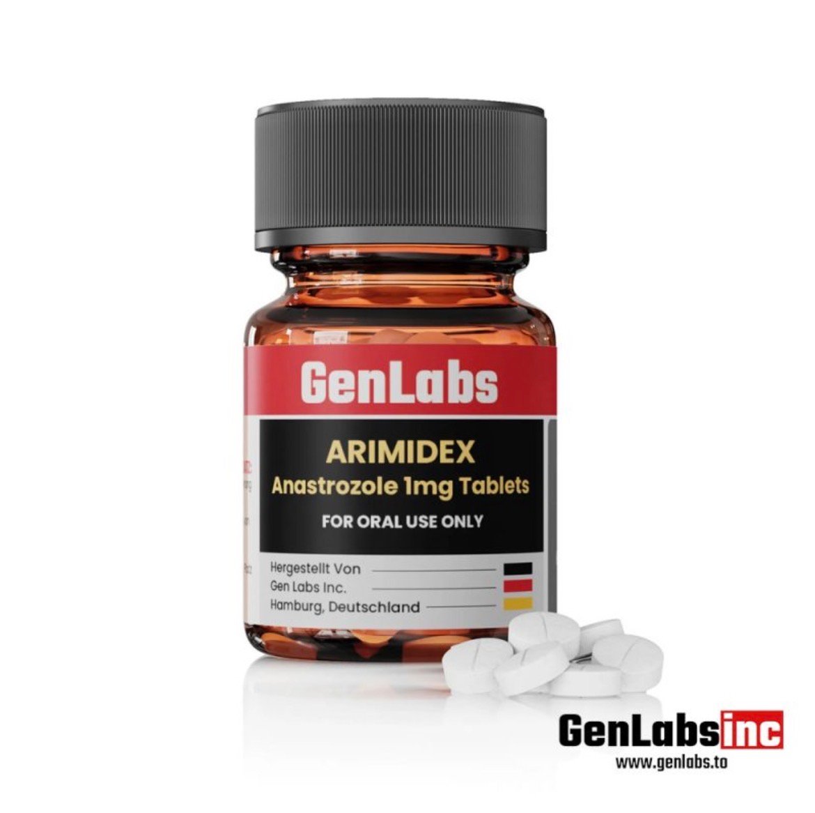 Arimidex Anastrozole 1 mg – 100 Tablets – Genlabs