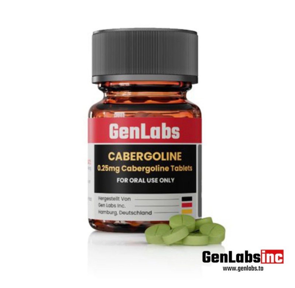 Cabergoline 0.25 mg – 30 Tablets – Genlabs