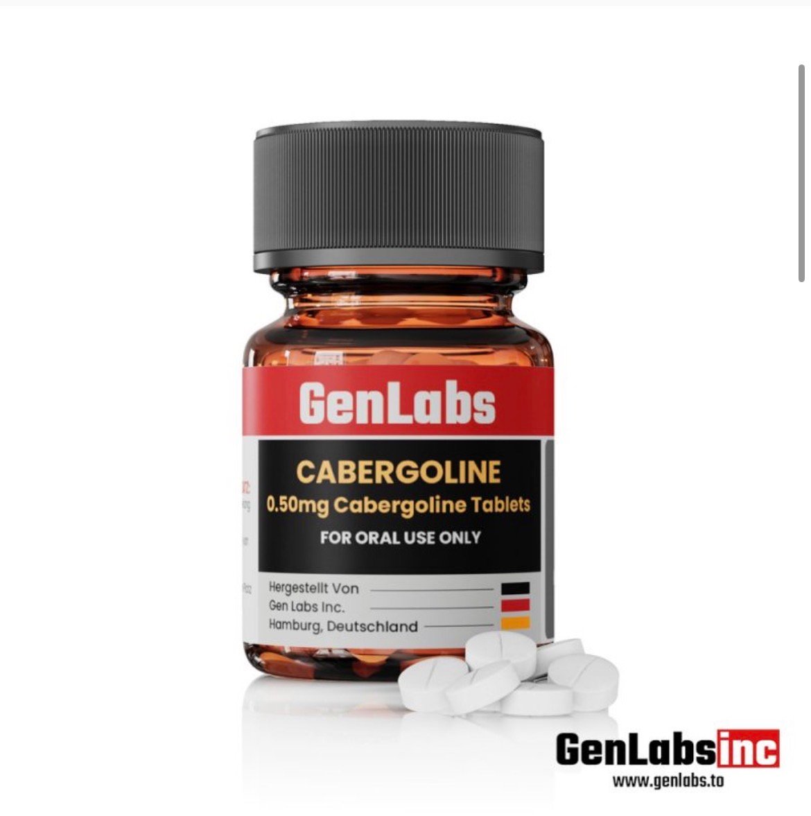 Cabergoline 0.50 mg – 30 Tablets – Genlabs