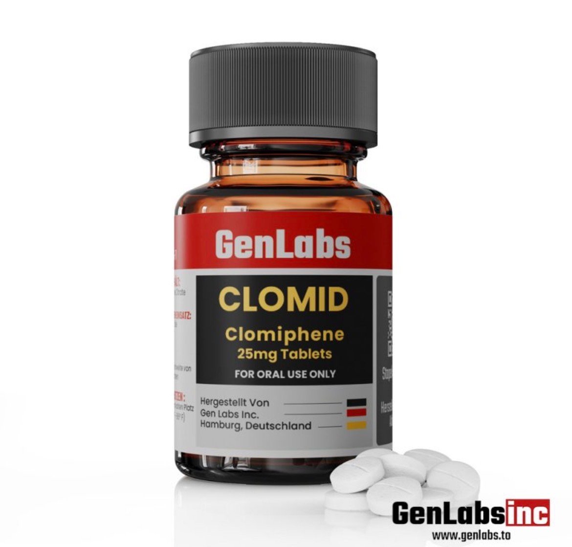 Clomid (clomiphene Citrate) 25 mg – 200 Tablets – Genlabs