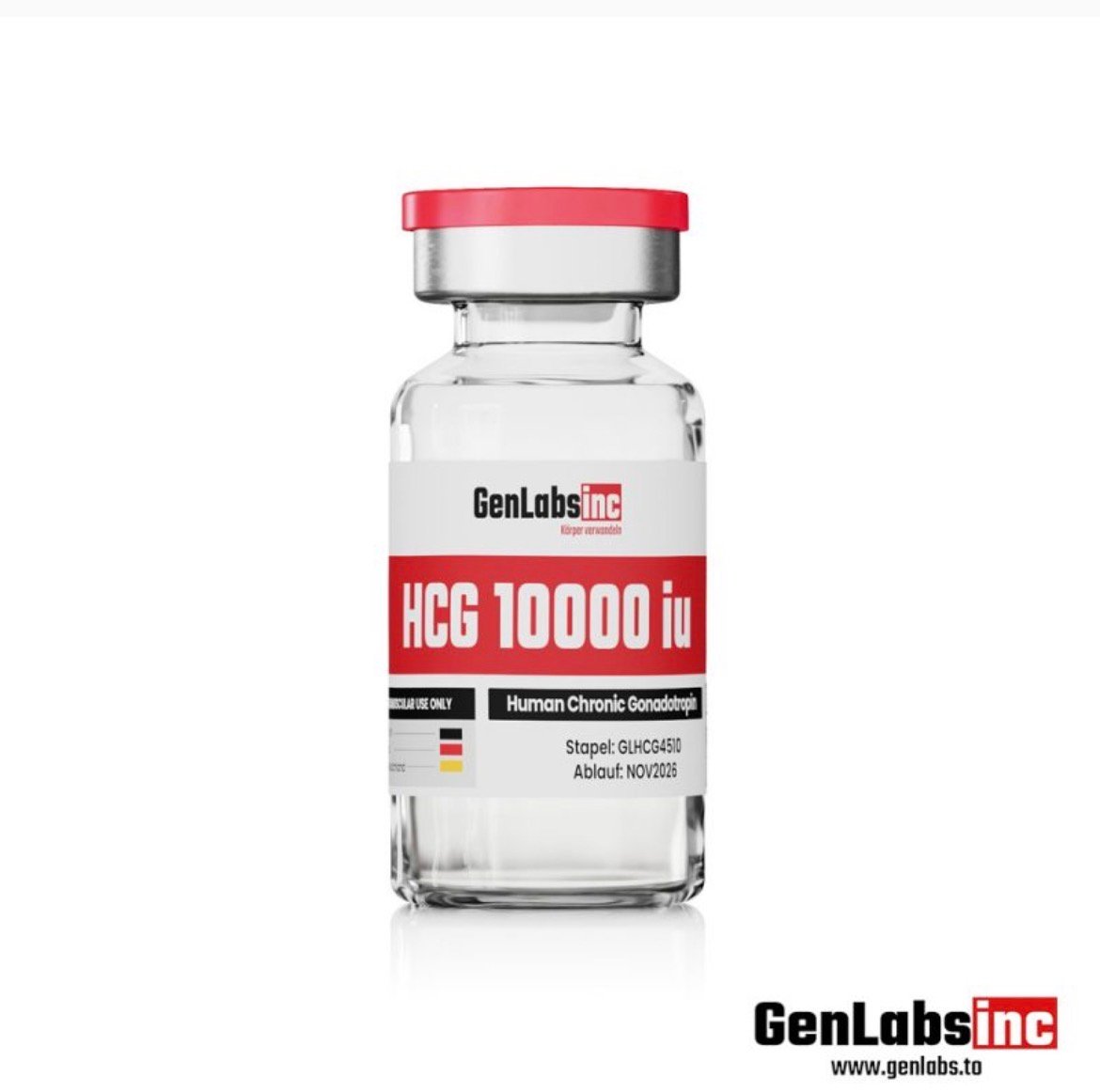 HCG 10000iu – Vial ( Human Chorionic Gonadotropin ) With Bacteriostatic Water – Genlabs