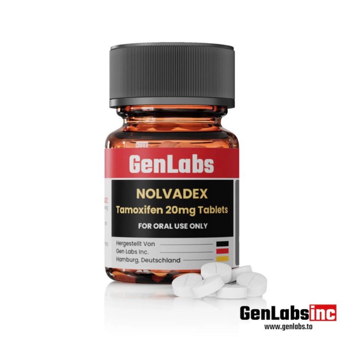Nolvadex (tamoxifen) 20 mg – 100 Tablets – Genlabs