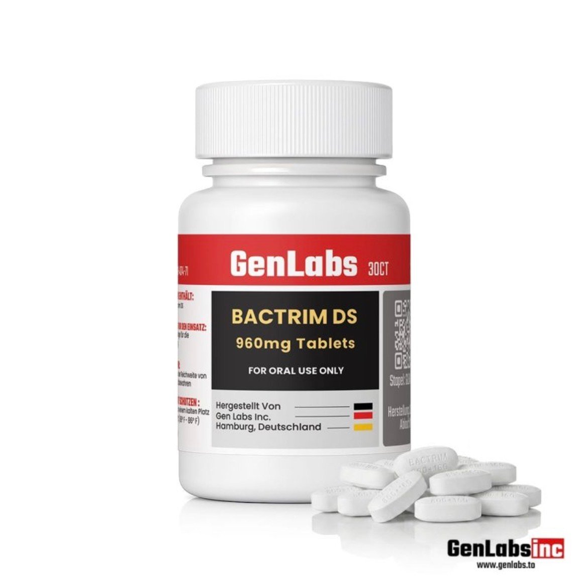 Bactrim DS – 960 Mg – 30 Tablets – Genlabs