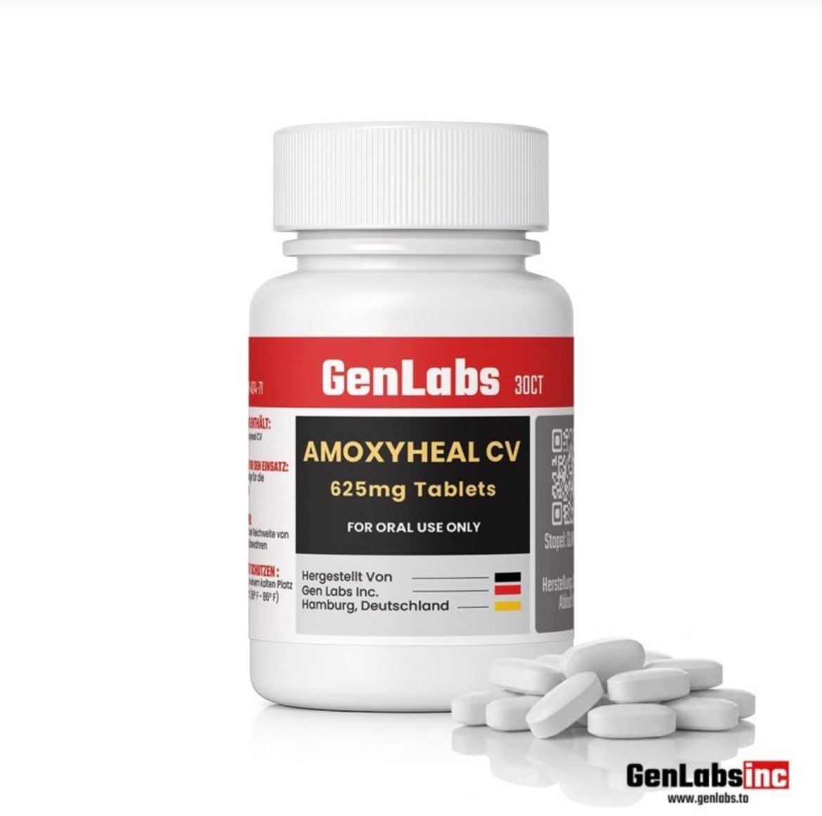 Amoxyheal CV – 625 Mg – 30 Tablets – Genlabs