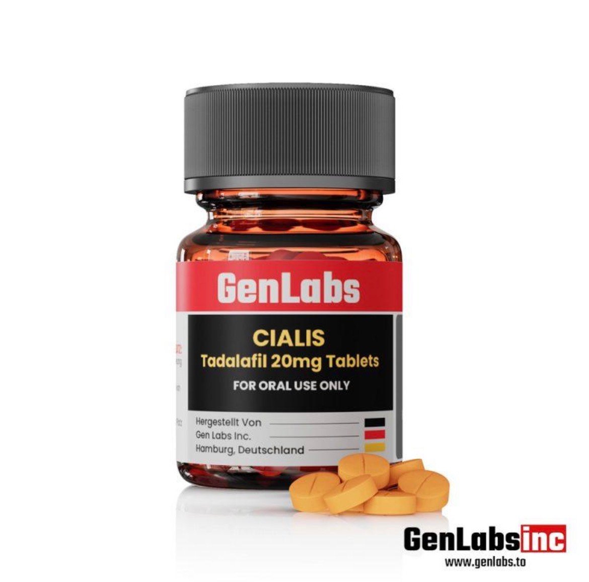 Cialis ( Tadalafil ) 20 mg – (30 Tablets) – Genlabs