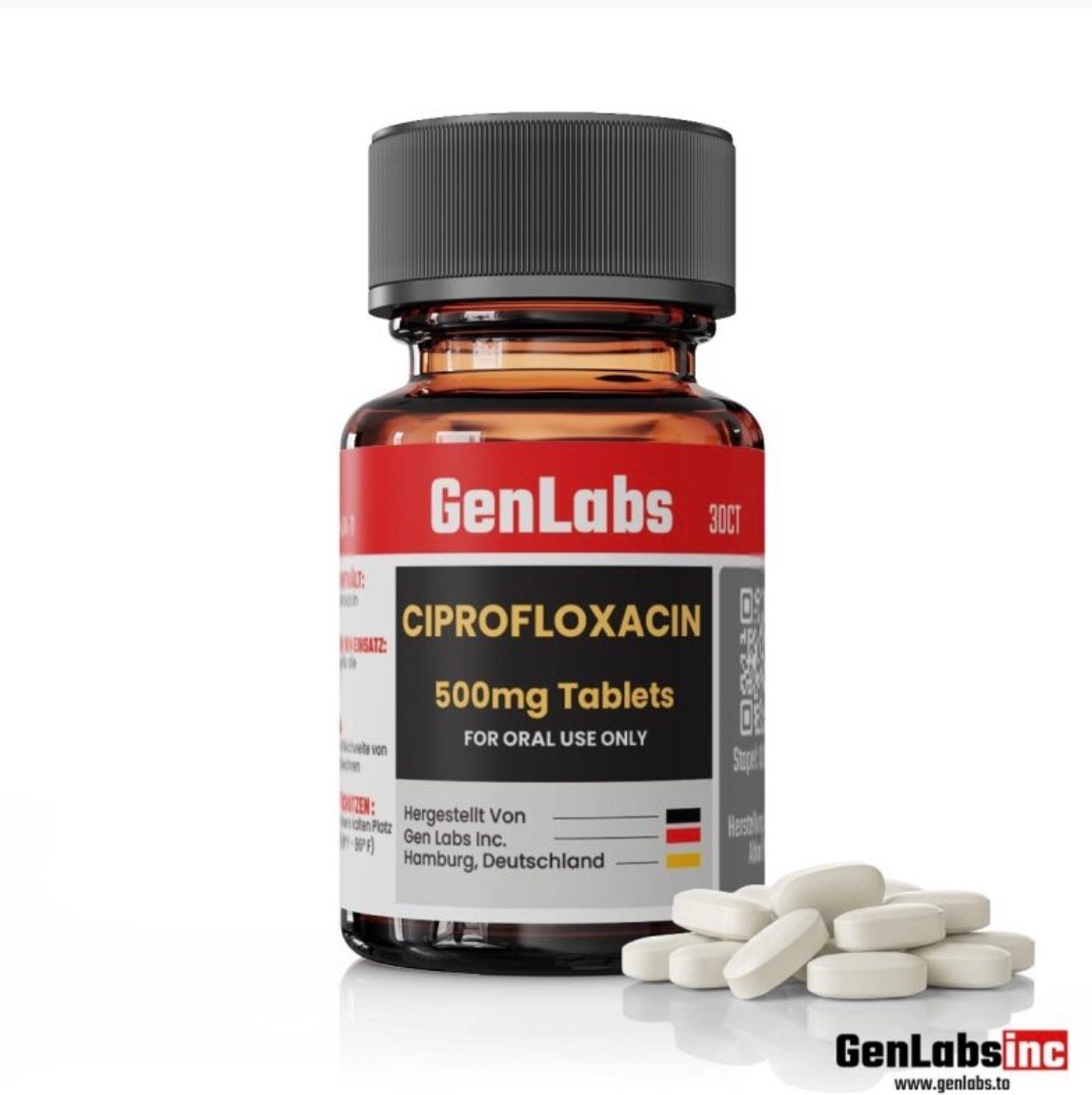 Ciprofloxacin 500 Mg – (30 Tablets) – Genlabs