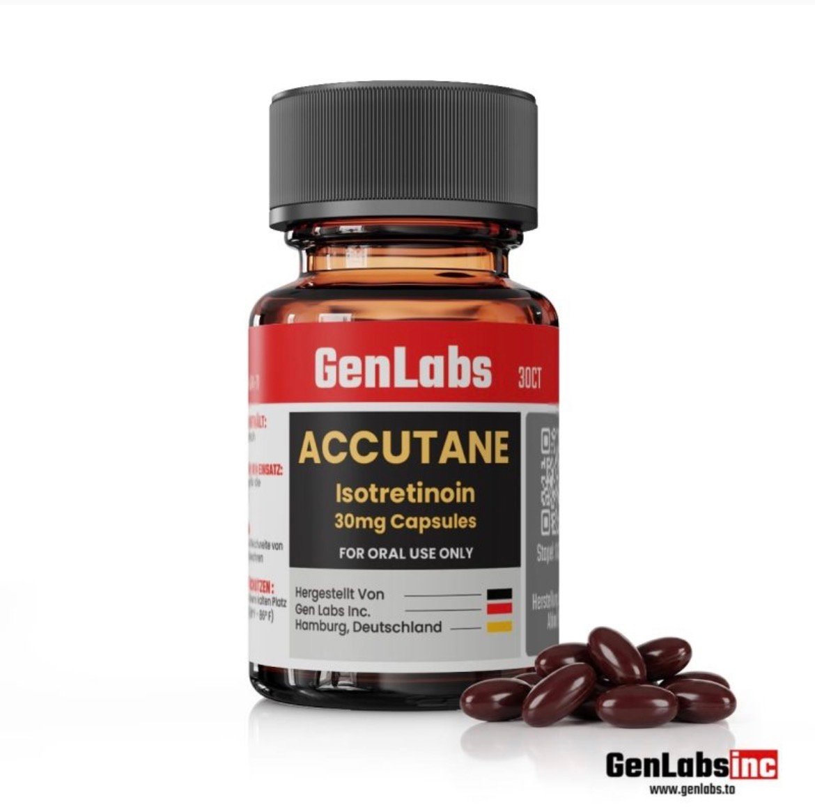 Accutane (Isotretinoin Capsules Ip) 30 mg – (30 Capsules) – Genlabs
